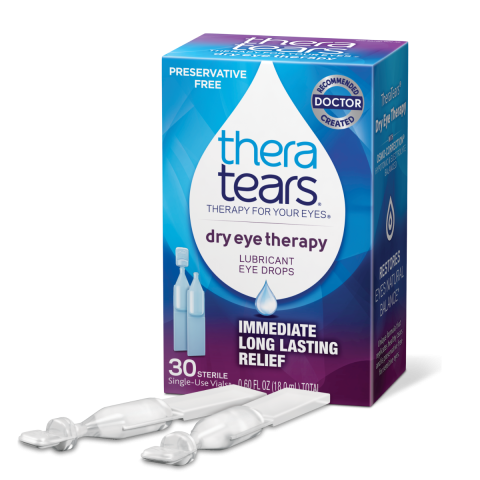 TheraTears Dry Eye Therapy Lubricant Eye Drops Preservative Free-Vials